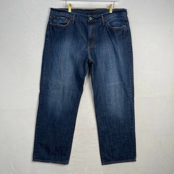 Lucky Brand Other - Lucky Brand 361‎ Vintage Straight Short Inseam Men's Jeans Dark Wash 38x28